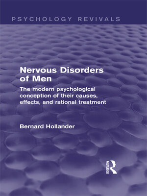cover image of Nervous Disorders of Men